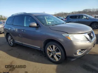 2013 Nissan Pathfinder Platinum with VIN 5N1AR2MM9DC658953, listed as a Copart auction lot 41987785 with 189,559 mi miles and Clean Title. Bid and sale history available at carsss.com. Image 4.