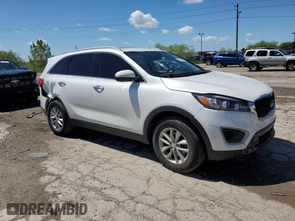 2018 Kia Sorento LX with VIN 5XYPG4A5XJG357564, listed as a Copart auction lot 52898254 with 92,010 mi miles and Salvage Title. Bid and sale history available at DreamBid. Image 4.