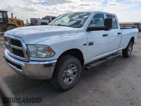2012 Ram 2500 ST with VIN 3C6TD5HT1CG242154, listed as a Copart auction lot 56407785 with 108,506 mi miles and Salvage title. Bid and sale history available at DreamBid. Image 1.