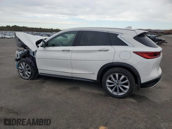 2022 Infiniti QX50 Pure with VIN 3PCAJ5AB6NF113250, listed as a Copart auction lot 78262374 with 31,554 mi miles and Salvage title. Bid and sale history available at DreamBid. Image 2.