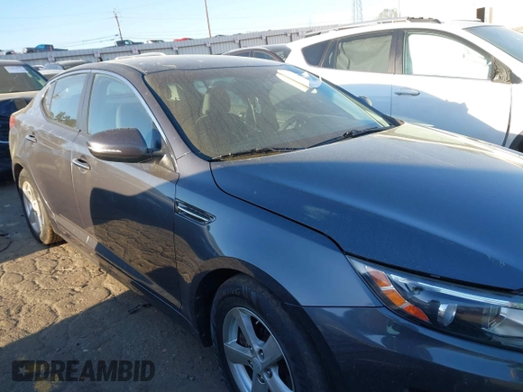 2015 Kia Optima LX with VIN KNAGM4A76F5624013, listed as a IAAI auction lot 41887296 with 224,720 mi miles. Bid and sale history available at carsss.com. Image 13.