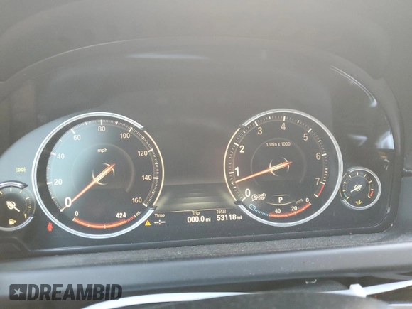2016 BMW 6 Series 640i with VIN WBA6D0C53GD927810, listed as a Copart auction lot 63524364 with 53,118 mi miles and Salvage Title. Bid and sale history available at carsss.com. Image 9.
