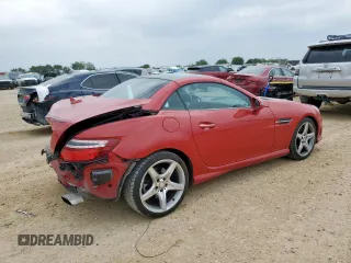 2013 Mercedes-Benz SLK 250 with VIN WDDPK4HA4DF063771, listed as a Copart auction lot 55578295 with 64,339 mi miles and Salvage title. Bid and sale history available at DreamBid. Image 3.