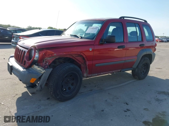 2005 Jeep Liberty Sport with VIN 1J4GL48K95W662399, listed as a IAAI auction lot 41900952 with 127,230 mi miles. Bid and sale history available at carsss.com. Image 18.