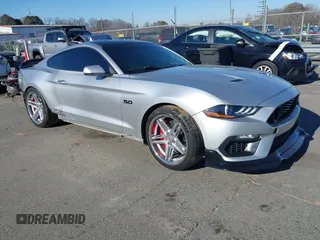 2018 Ford Mustang GT with VIN 1FA6P8CF4J5144438, listed as a IAAI auction lot 41338421 with 87,687 mi miles and . Bid and sale history available at carsss.com. Image 1.