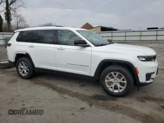 2021 Jeep Grand Cherokee Limited with VIN 1C4RJKBG5M8158853, listed as a Copart auction lot 51204005 with 26,280 mi miles and Salvage Title. Bid and sale history available at DreamBid. Image 4.
