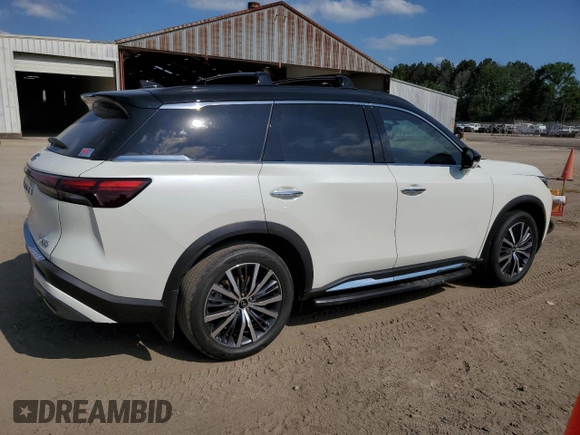 2023 Infiniti QX60 Autograph with VIN 5N1DL1HU3PC353763, listed as a Copart auction lot 52524745 with 25,541 mi miles and Salvage title. Bid and sale history available at DreamBid. Image 3.