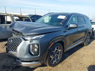 2022 Hyundai Palisade Calligraphy with VIN KM8R74HE0NU448535, listed as a IAAI auction lot 41443753 with 43,822 mi miles. Bid and sale history available at carsss.com. Image 17.