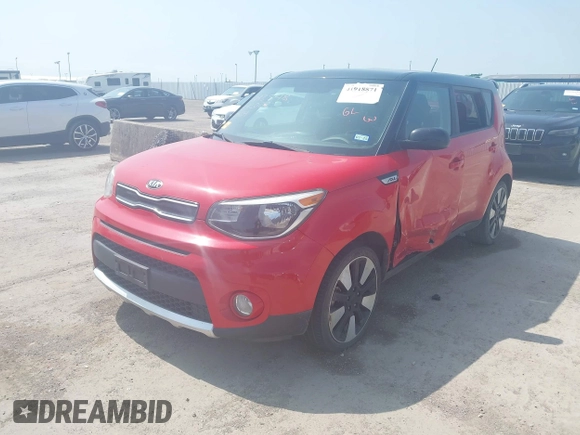 2018 Kia Soul + with VIN KNDJP3A50J7541022, listed as a IAAI auction lot 41918871 with 109,126 mi miles. Bid and sale history available at carsss.com. Image 2.