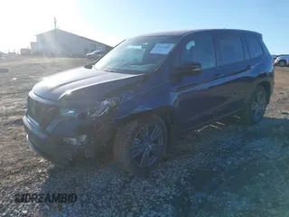 2019 Honda Passport EX-L with VIN 5FNYF7H50KB012132, listed as a IAAI auction lot 41327682 with 56,653 mi miles and . Bid and sale history available at carsss.com. Image 17.