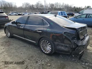 2015 Hyundai Equus Signature with VIN KMHGH4JH0FU094641, listed as a Copart auction lot 46904905 with 124,190 mi miles and Salvage Title. Bid and sale history available at DreamBid. Image 2.