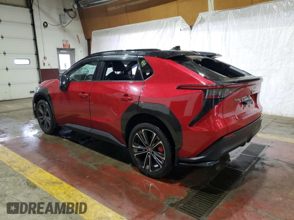 2023 Toyota bZ4X XLE with VIN JTMABACA3PA032826, listed as a Copart auction lot 49626575 with 45,061 mi miles and Salvage title. Bid and sale history available at DreamBid. Image 2.