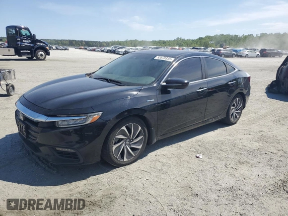 2019 Honda Insight Touring z VIN 19XZE4F97KE019841, wystawiony jako Copart lot #53578335 z przebiegiem 93 672 mil mil oraz Szkoda całkowita • Salvage title. Historia ofert i sprzedaży dostępna na DreamBid. Obrazek 1.