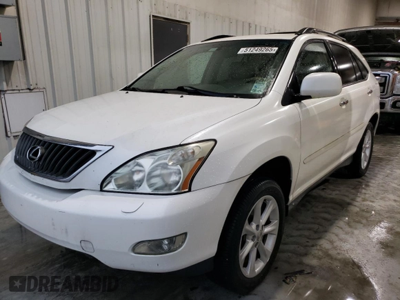 2009 Lexus RX 350 with VIN 2T2GK31U49C080834, listed as a Copart auction lot 51249265 with 90,678 mi miles and Salvage Title. Bid and sale history available at DreamBid. Image 1.