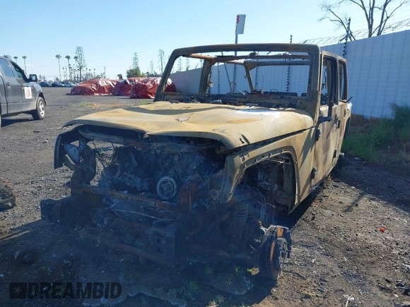 2014 Jeep Wrangler Unlimited Rubicon with VIN 1C4BJWFG9EL197804, listed as a IAAI auction lot 41751310 with 1 mi miles. Bid and sale history available at carsss.com. Image 16.