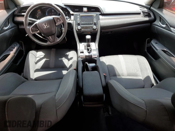 2019 Honda Civic LX with VIN 2HGFC2F65KH578149, listed as a Copart auction lot 52990095 with 63,253 mi miles and Salvage Title. Bid and sale history available at DreamBid. Image 8.