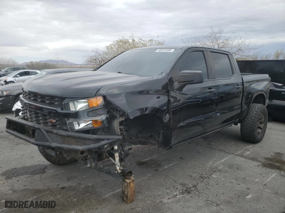 2019 Chevrolet Silverado 1500 Custom Trail Boss with VIN 3GCPYCEF6KG117800, listed as a Copart auction lot 48222495 with 72,401 mi miles and Salvage Title. Bid and sale history available at carsss.com. Image 1.