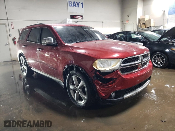 2011 Dodge Durango Citadel with VIN 1D4SE5GTXBC645377, listed as a Copart auction lot 47689395 with 112,710 mi miles and Salvage Title. Bid and sale history available at carsss.com. Image 4.