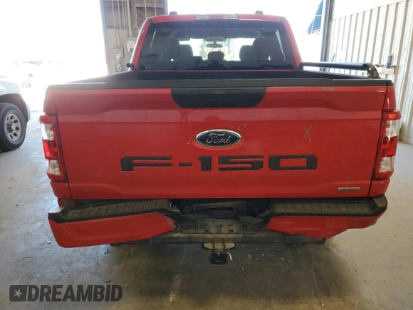 2021 Ford F-150 XL with VIN 1FTEW1CP5MKD32710, listed as a Copart auction lot 49497645 with 56,465 mi miles and Salvage Title. Bid and sale history available at carsss.com. Image 6.