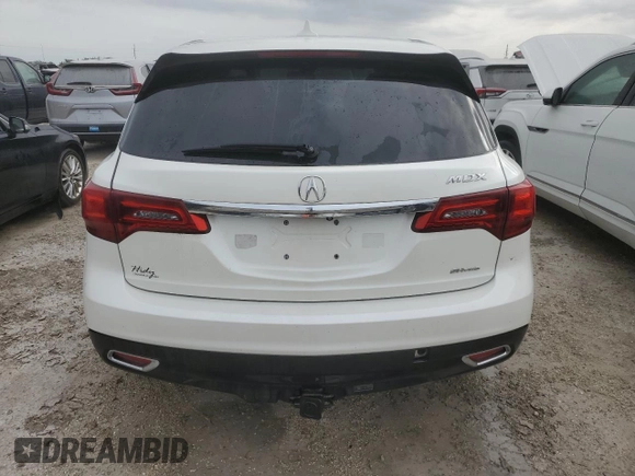 2015 Acura MDX Technology with VIN 5FRYD4H4XFB004541, listed as a Copart auction lot 74506124 with 106,304 mi miles and Salvage title. Bid and sale history available at DreamBid. Image 6.