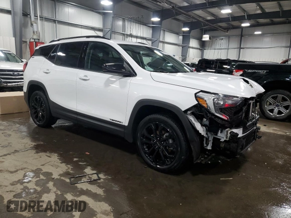 2021 GMC Terrain SLE with VIN 3GKALTEV3ML309475, listed as a Copart auction lot 84863154 with 32,032 mi miles and Salvage Title. Bid and sale history available at carsss.com. Image 4.