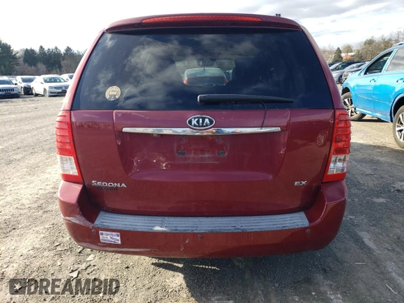 2011 Kia Sedona EX with VIN KNDMH4C7XB6372889, listed as a Copart auction lot 86370944 with 212,233 mi miles and Salvage Title. Bid and sale history available at carsss.com. Image 6.