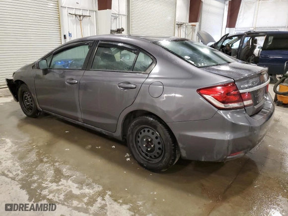 2015 Honda Civic Sedan LX with VIN 19XFB2F53FE118790, listed as a Copart auction lot 46921465 with 284,965 mi miles and Salvage Title. Bid and sale history available at carsss.com. Image 2.