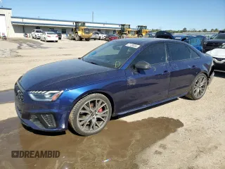 2021 Audi S4 Prestige with VIN WAUC4AF42MA086765, listed as a Copart auction lot 47135004 with 33,577 mi miles and Salvage Title. Bid and sale history available at carsss.com. Image 1.