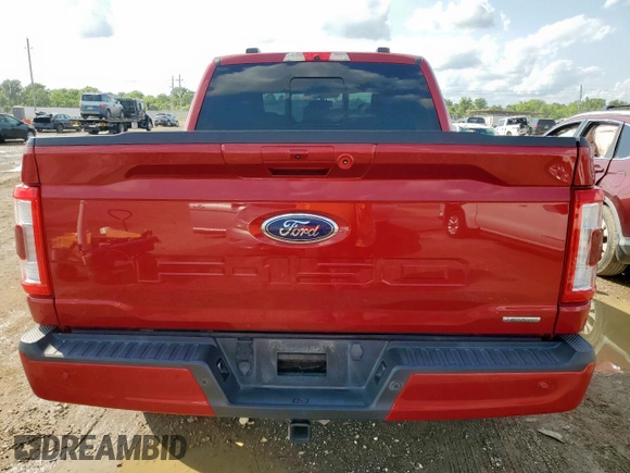 2022 Ford F-150 XL with VIN 1FTFW1E88NFA11166, listed as a Copart auction lot 58990555 with 49,445 mi miles and Clean title. Bid and sale history available at DreamBid. Image 6.