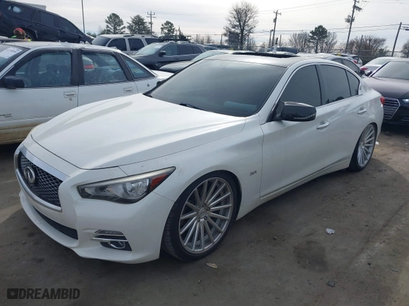 2017 Infiniti Q50 3.0t Premium with VIN JN1EV7AR4HM838763, listed as a IAAI auction lot 41396780 with 102,770 mi miles. Bid and sale history available at carsss.com. Image 17.