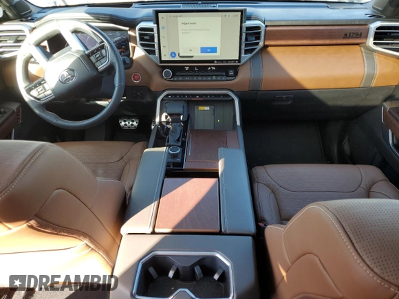 2024 Toyota Tundra 1794 Edition with VIN 5TFMC5DB3RX069660, listed as a Copart auction lot 84489974 with 3,998 mi miles and Salvage title. Bid and sale history available at DreamBid. Image 8.