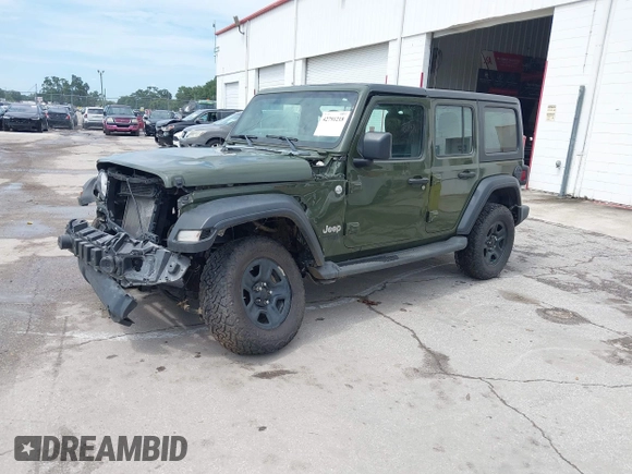 2021 Jeep Wrangler Unlimited Sport S с VIN 1C4HJXDNXMW553207, выставлен на аукционе IAAI как лот 42791218 с пробегом 69 770 миль миль и . История ставок и продаж доступна на DreamBid. Изображение 17.