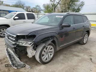 2021 Volkswagen Atlas SEL with VIN 1V2BR2CA8MC560592, listed as a Copart auction lot 52653095 with 82,196 mi miles and Salvage title. Bid and sale history available at DreamBid. Image 1.