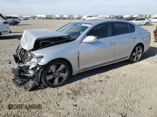 2008 Lexus GS 350 with VIN JTHBE96S380030420, listed as a Copart auction lot 47260175 with 125,476 mi miles and Salvage Title. Bid and sale history available at carsss.com. Image 1.