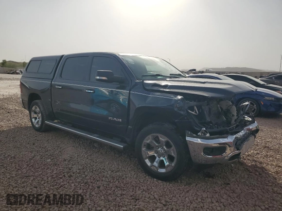 2020 Ram 1500 Big Horn with VIN 1C6SRFFM6LN201007, listed as a Copart auction lot 46459055 with 0 mi miles and Salvage Title. Bid and sale history available at carsss.com. Image 4.