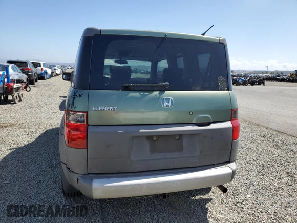 2004 Honda Element EX with VIN 5J6YH28684L022875, listed as a Copart auction lot 56908245 with 246,526 mi miles and Salvage title. Bid and sale history available at DreamBid. Image 6.