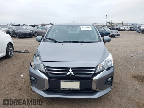 2022 Mitsubishi Mirage ES with VIN ML32FUFJXNHF07193, listed as a IAAI auction lot 42173895 with 23,863 mi miles and . Bid and sale history available at DreamBid. Image 12.