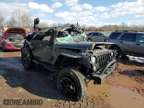 2017 Jeep Wrangler Willys Wheeler with VIN 1C4AJWAG4HL600496, listed as a Copart auction lot 42083985 with Not Provided miles and Salvage Title. Bid and sale history available at DreamBid. Image 10.