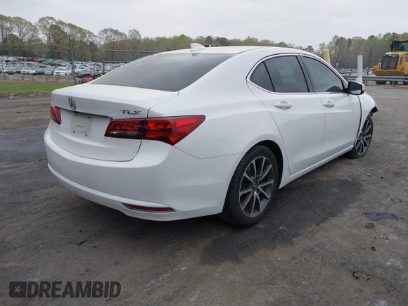 2017 Acura TLX V6 w/Technology Pkg with VIN 19UUB2F52HA001328, listed as a IAAI auction lot 41946365 with 143,698 mi miles. Bid and sale history available at carsss.com. Image 4.