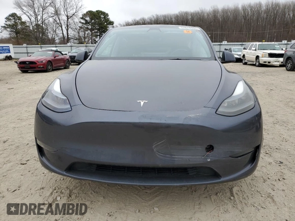 2022 Tesla Model Y Long Range with VIN 7SAYGAEE6NF523835, listed as a Copart auction lot 47874565 with Not Provided miles and Salvage Title. Bid and sale history available at DreamBid. Image 5.