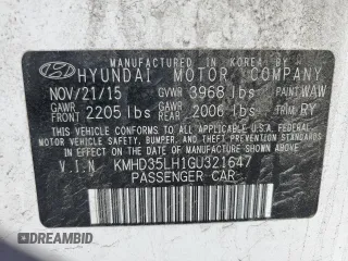 2016 Hyundai Elantra GT with VIN KMHD35LH1GU321647, listed as a Copart auction lot 54391395 with 140,819 mi miles and Salvage Title. Bid and sale history available at carsss.com. Image 12.