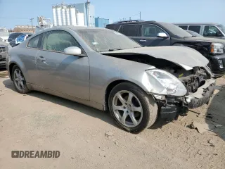 2003 Infiniti G35 w/Leather with VIN JNKCV54EX3M217892, listed as a Copart auction lot 64859184 with 136,596 mi miles and Salvage Title. Bid and sale history available at DreamBid. Image 4.