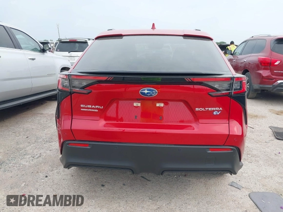 2024 Subaru Solterra Limited with VIN JTMABABA9RA066452, listed as a IAAI auction lot 42063068 with 6,029 mi miles and . Bid and sale history available at DreamBid. Image 16.