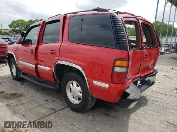 2000 GMC Yukon SLT with VIN 1GKEK13T6YJ107091, listed as a Copart auction lot 60345384 with 153,598 mi miles and Salvage Title. Bid and sale history available at carsss.com. Image 2.
