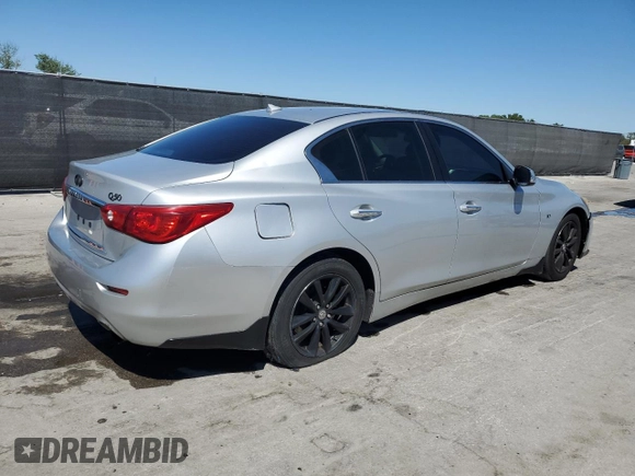 2014 Infiniti Q50 Sport with VIN JN1BV7AP5EM689471, listed as a Copart auction lot 49716815 with 110,461 mi miles and Salvage Title. Bid and sale history available at DreamBid. Image 3.
