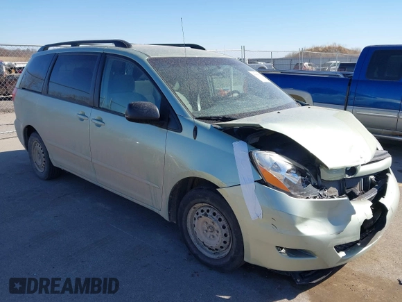 2008 Toyota Sienna CE with VIN 5TDZK23C08S123809, listed as a IAAI auction lot 41806031 with 108,400 mi miles and . Bid and sale history available at carsss.com. Image 1.