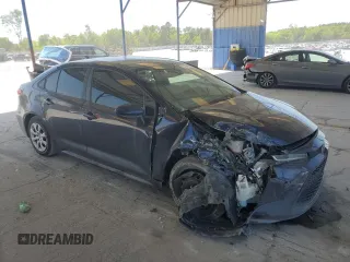2022 Toyota Corolla LE with VIN 5YFEPMAE4NP344270, listed as a Copart auction lot 53124835 with 38,407 mi miles and Salvage Title. Bid and sale history available at DreamBid. Image 4.