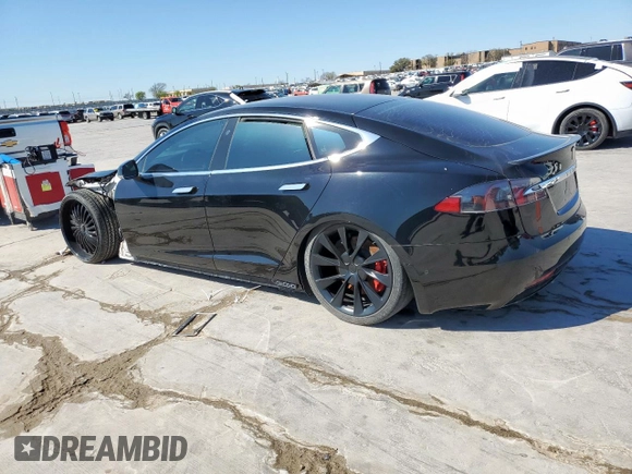 2019 Tesla Model S 100D with VIN 5YJSA1E46KF331936, listed as a Copart auction lot 49639135 with 20,499 mi miles and Salvage title. Bid and sale history available at DreamBid. Image 2.