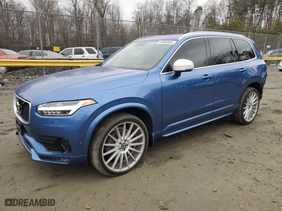 2016 Volvo XC90 T6 R-Design with VIN YV4A22PM6G1054973, listed as a Copart auction lot 85960984 with 78338 miles and Salvage Title. Bid and sale history available at carsss.com. Image 1.