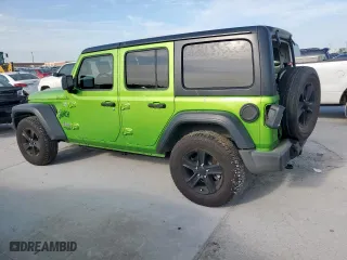 2018 Jeep Wrangler Unlimited Sport with VIN 1C4HJXDN6JW286918, listed as a Copart auction lot 49873765 with 43,787 mi miles and Salvage Title. Bid and sale history available at carsss.com. Image 2.